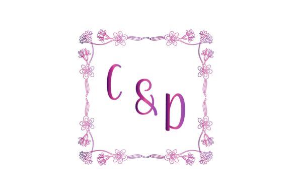 C & D Initial Monogram Wedding: A Timeless Emblem for Your Special Day