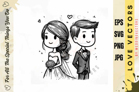 C5028: Elegant Wedding Vectors for Romantic Designs