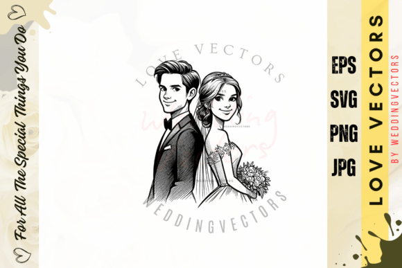 Capturing Eternal Romance: The C5000 Wedding Vector Collection