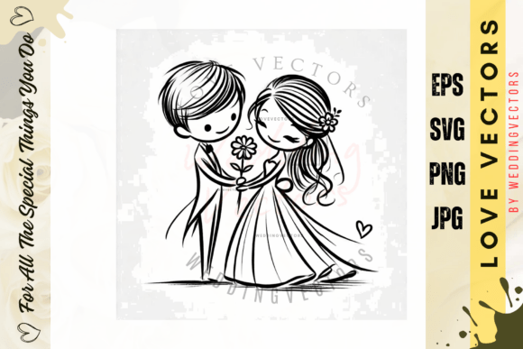 Capturing Forever: The Art of Wedding Couple and Love Vectors
