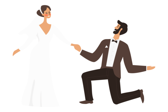 Celebrate Love: The Dance Bride and Groom Wedding Couple Font