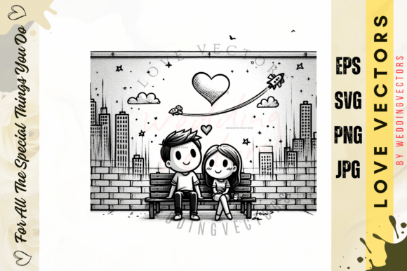 Celebrating Matrimony: The Artistic Charm of the C665 Vector Set