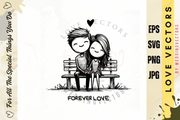 Elevate Your Brand with Wedding Couple and Love Vectors - C698