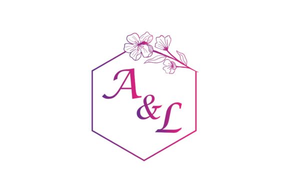 Flower Wedding Ornament Monogram: Elegant Design for Lasting Impressions