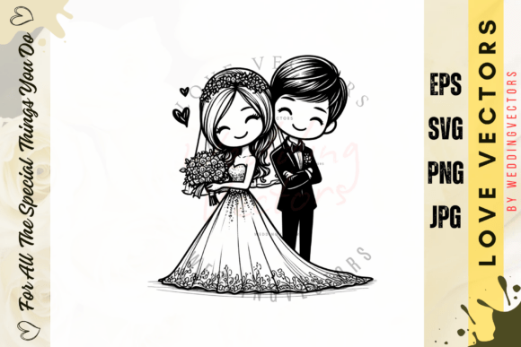 The Fine Line of Romance: Designing with Wedding Illustrations