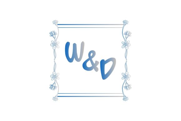 W & D Initial Flower Wedding Invitation Design Guide