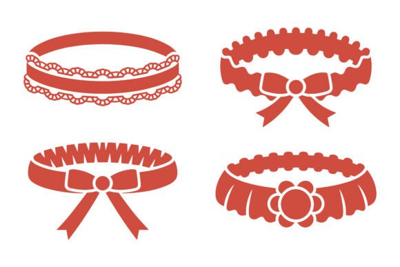Wedding Garter Ribbon Vector: Elegant Design Elements